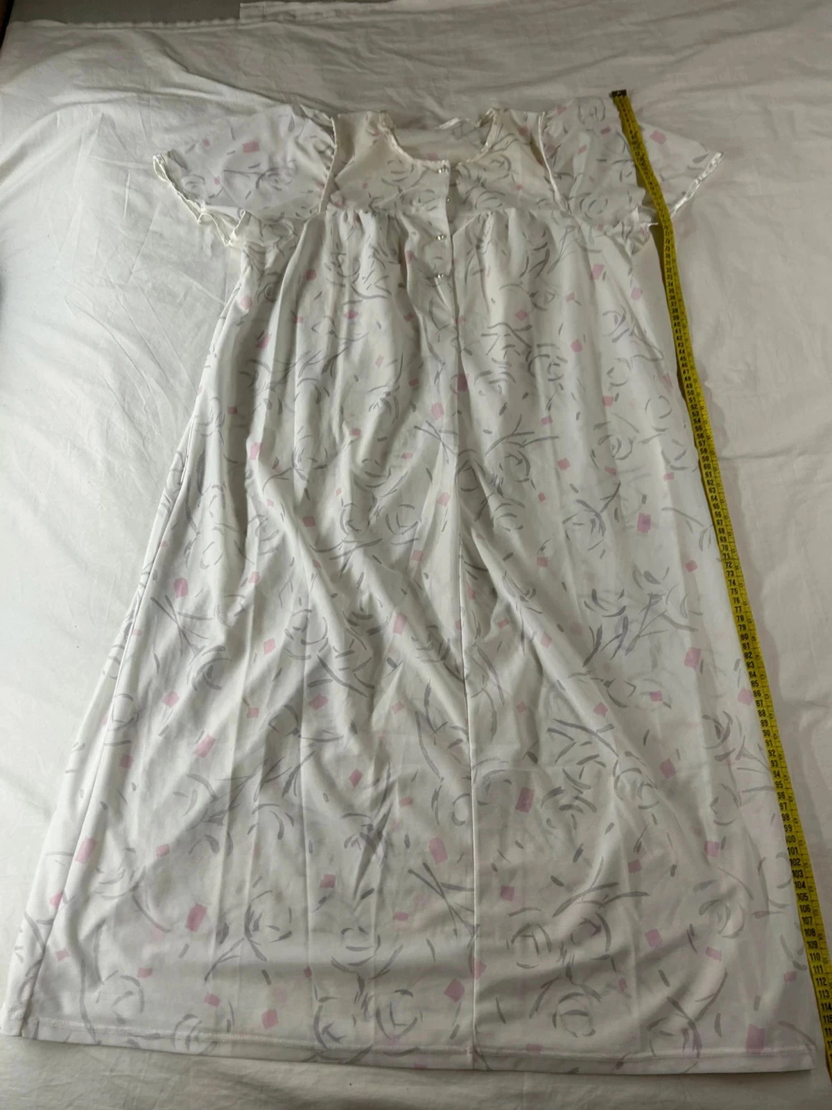 Lange nachtjapon met vintage print – photo 2